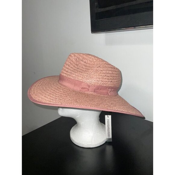 OLIVE & PIQUE NWT Rancher Straw Hat in Rose